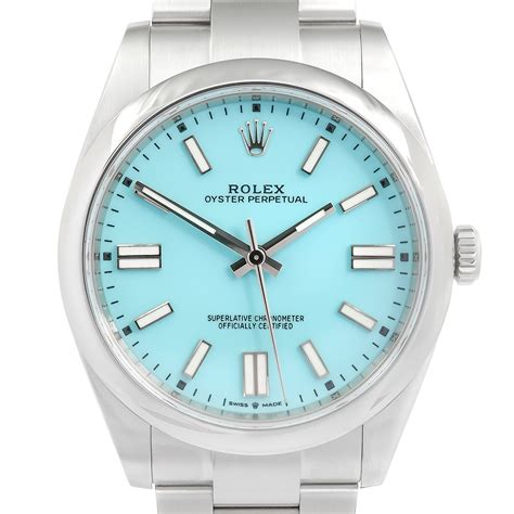 rolex tiffany blue face.